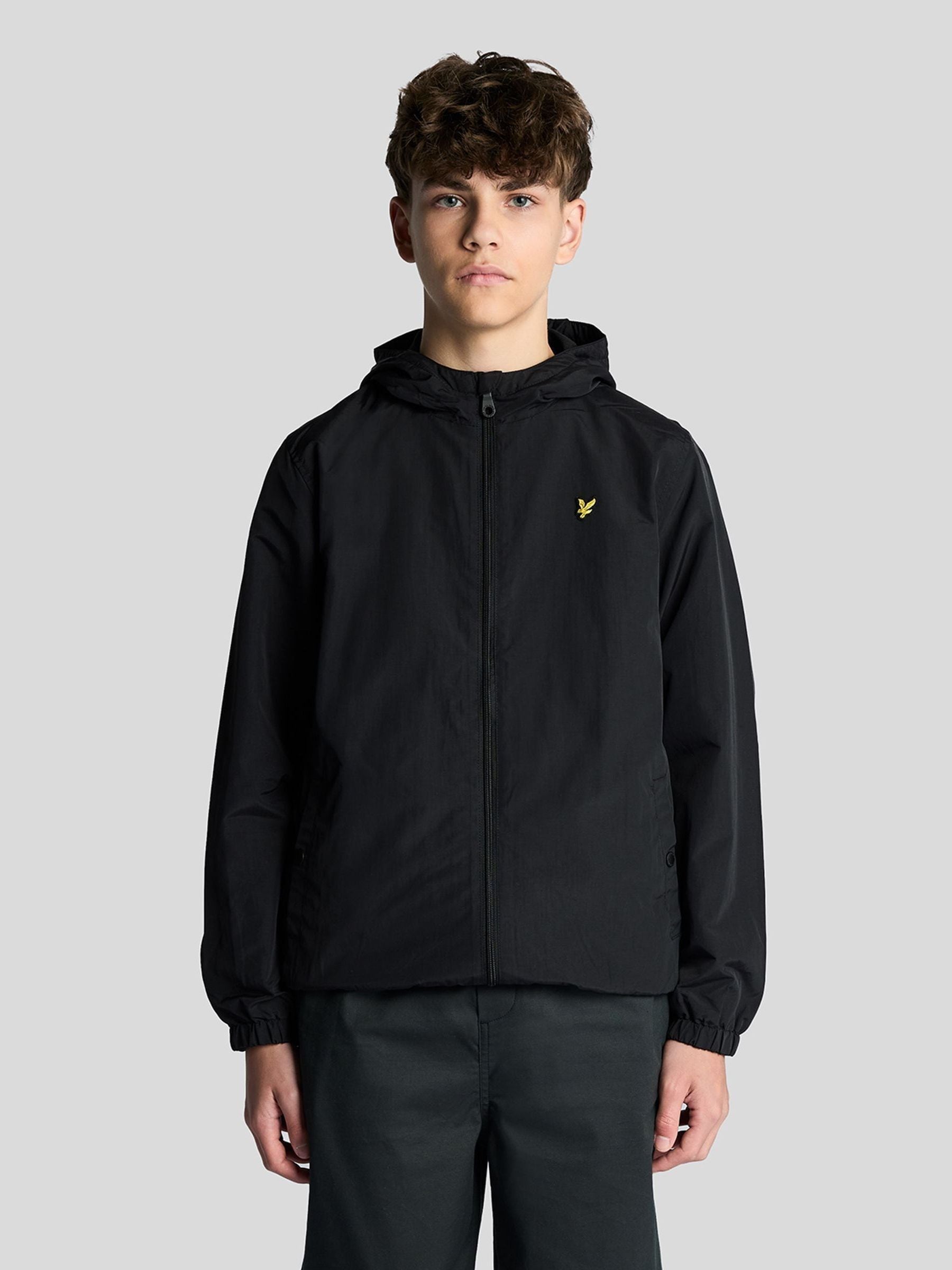 Dsiney Kidz - Lyle & Scott Black Zip Through Hooded Jacket image 1