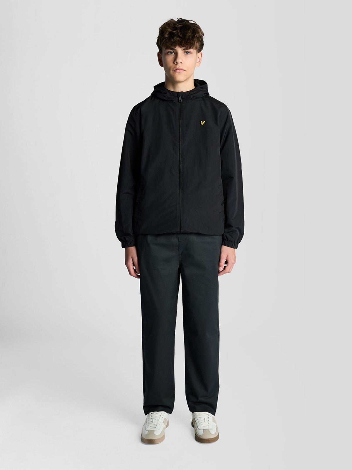 Dsiney Kidz - Lyle & Scott Black Zip Through Hooded Jacket image 3