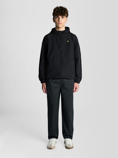 Dsiney Kidz - Lyle & Scott Black Zip Through Hooded Jacket image 3