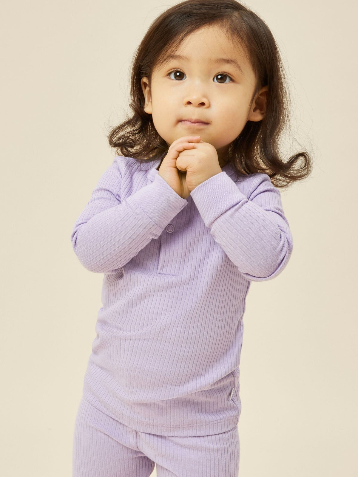 MORI Light Purple Ribbed Supersoft Pyjamas - image 2