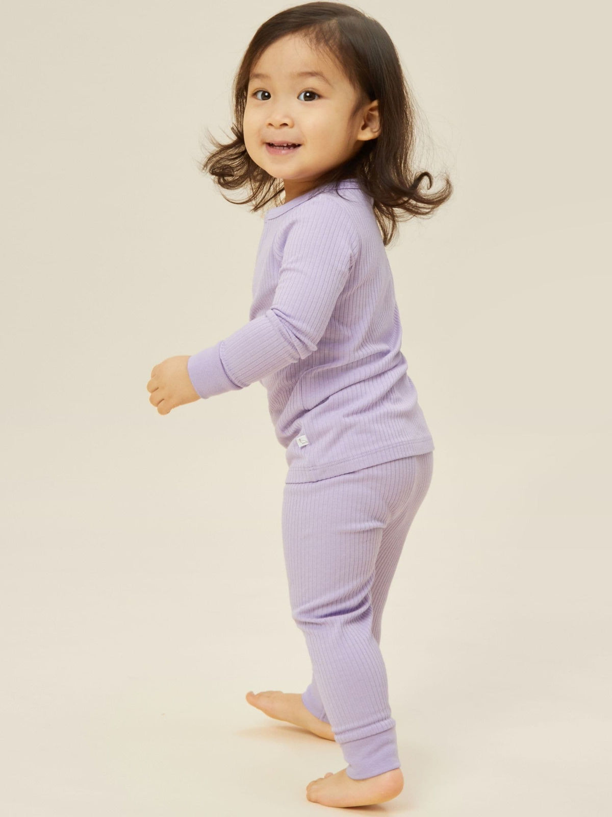 MORI Light Purple Ribbed Supersoft Pyjamas - image 3