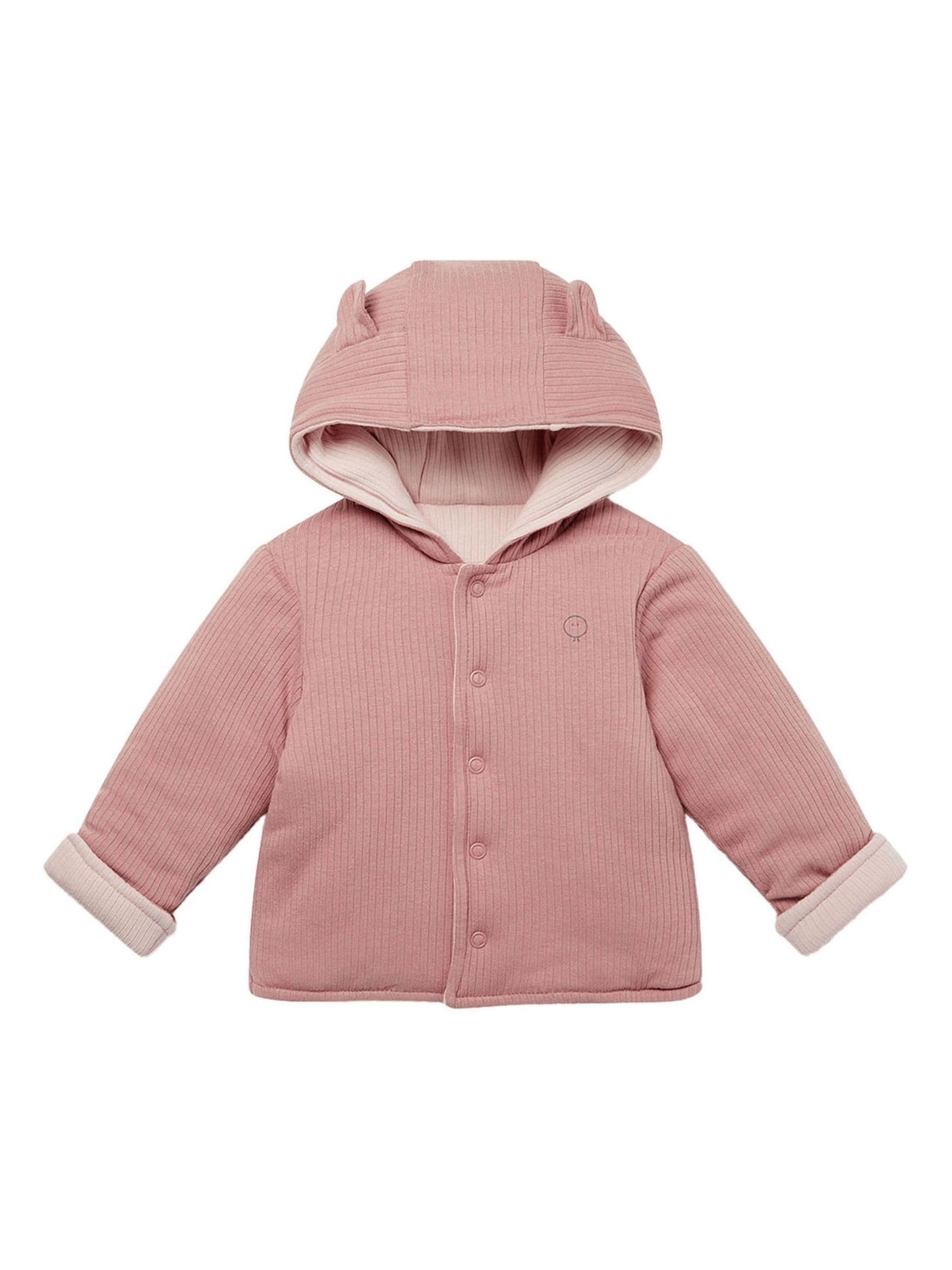 Dsiney Kidz - MORI Pink Cosy Ribbed Reversible Coat image 1