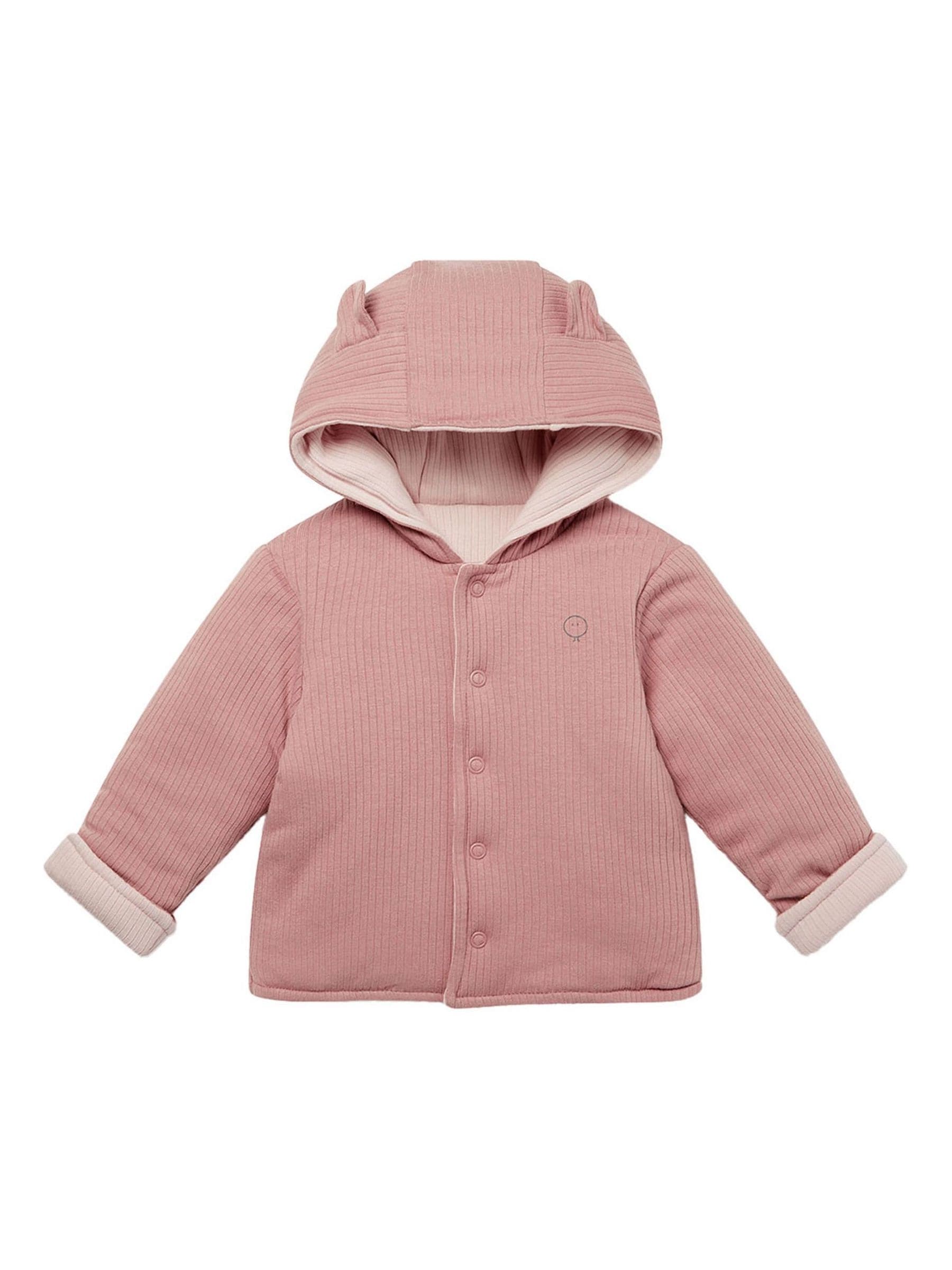 Dsiney Kidz - MORI Pink Cosy Ribbed Reversible Coat image 1