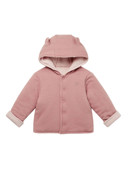 Dsiney Kidz - MORI Pink Cosy Ribbed Reversible Coat image 1