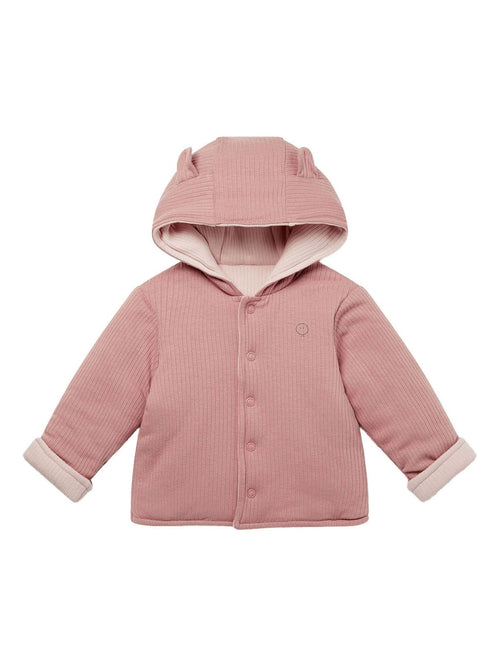 Dsiney Kidz - MORI Pink Cosy Ribbed Reversible Coat image 1