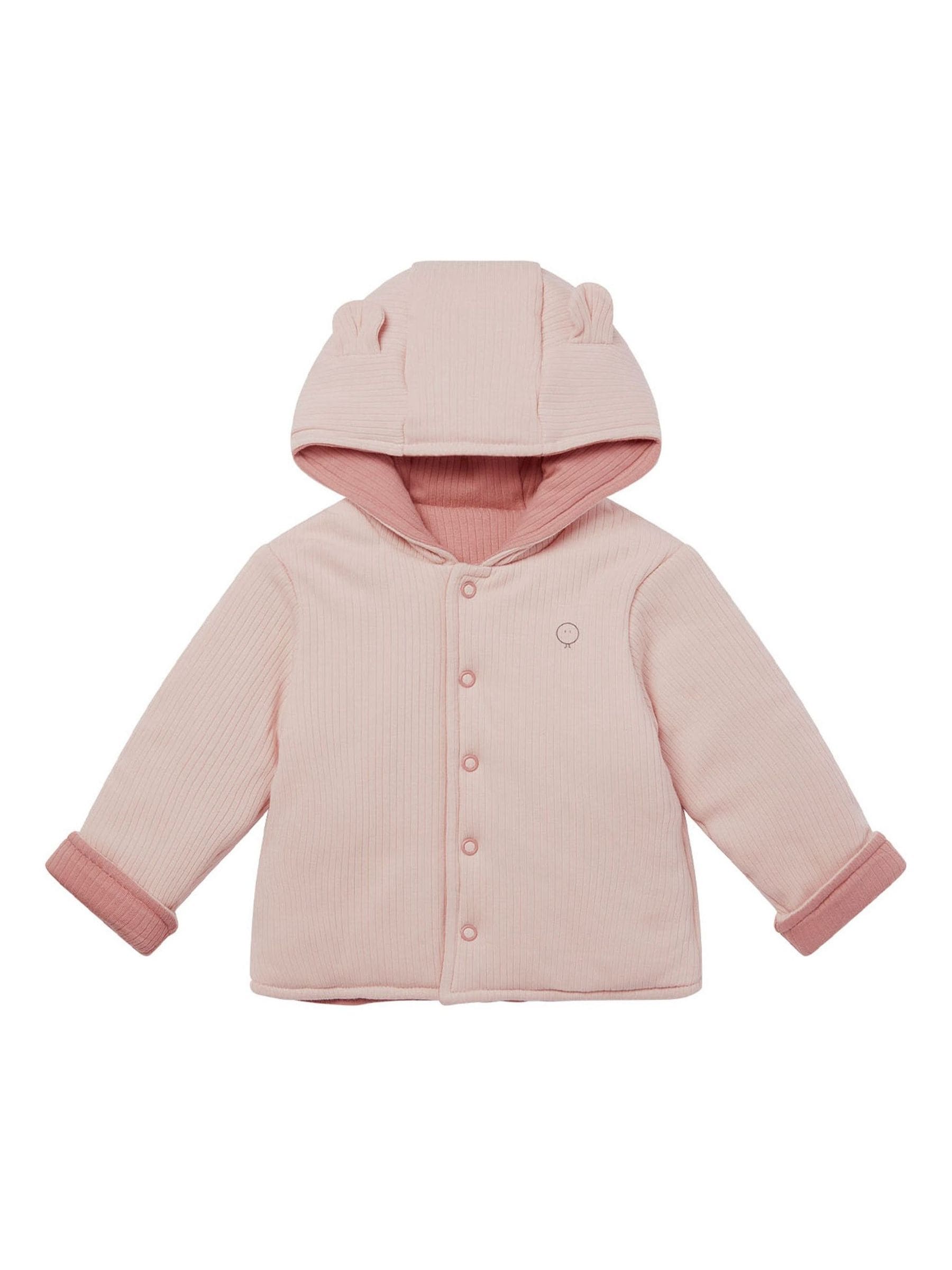 Dsiney Kidz - MORI Pink Cosy Ribbed Reversible Coat image 2