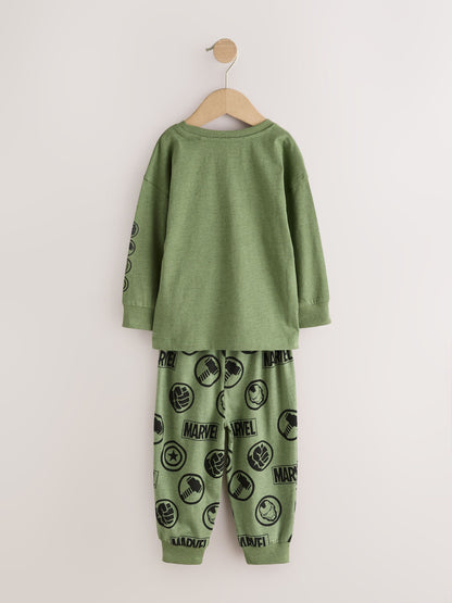 Green/Orange Marvel Long Sleeve Jogger Pyjamas 3 Pack (9mths-8yrs) - image 3