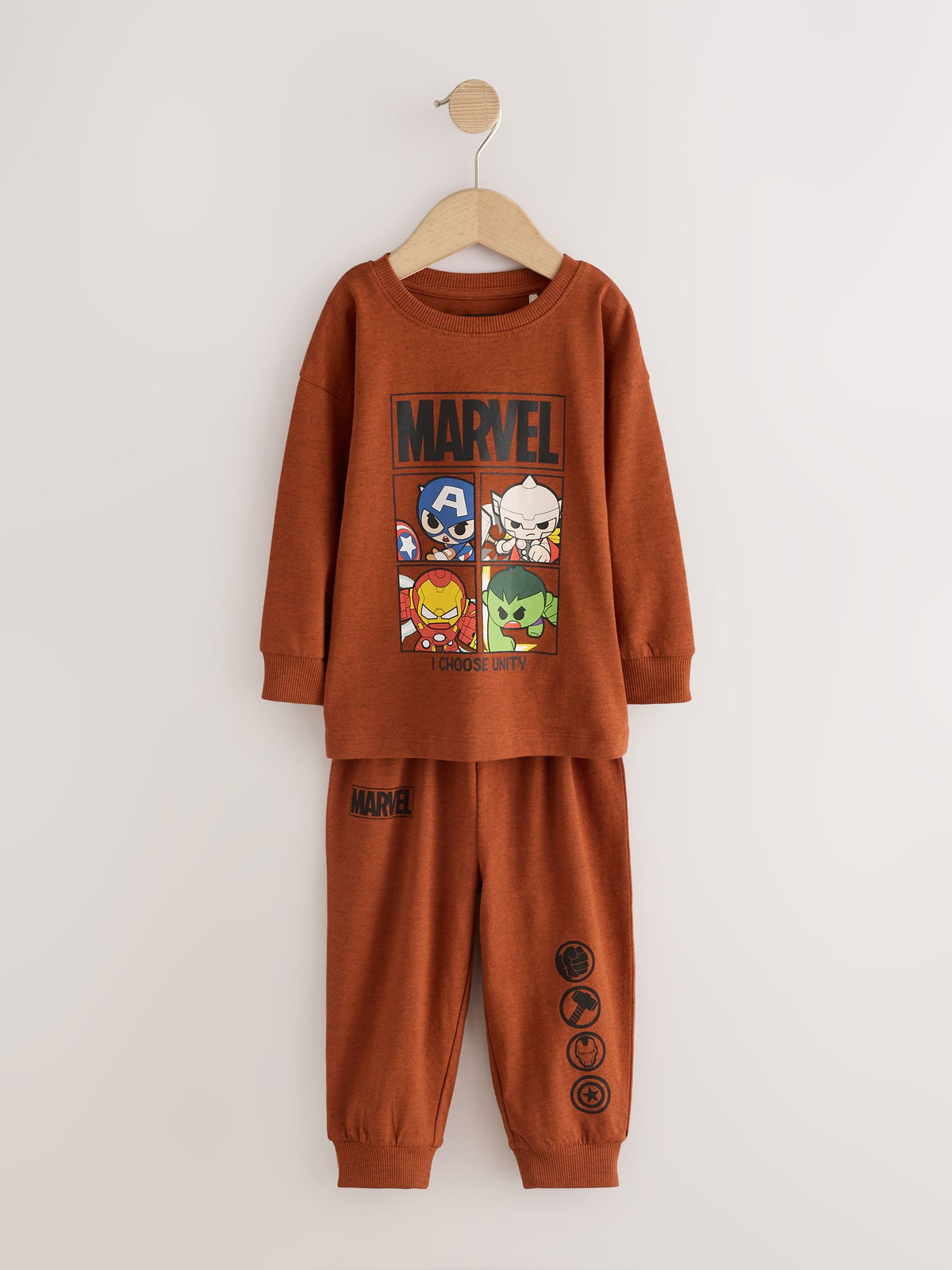 Green/Orange Marvel Long Sleeve Jogger Pyjamas 3 Pack (9mths-8yrs) - image 4