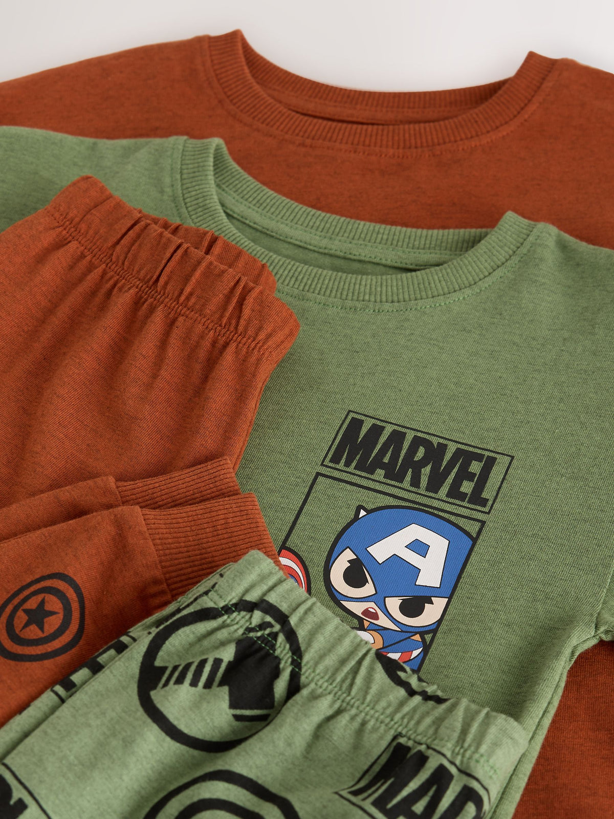 Green/Orange Marvel Long Sleeve Jogger Pyjamas 3 Pack (9mths-8yrs) - image 5