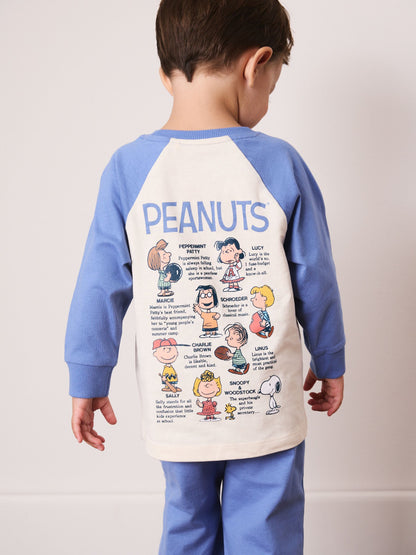 Blue/Ecru Snoopy Long Sleeve Jogger Pyjamas (12mths-10yrs) - image 5