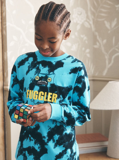 Blue Fuggler Long Sleeve Jogger Pyjamas (5-16yrs) - image 4