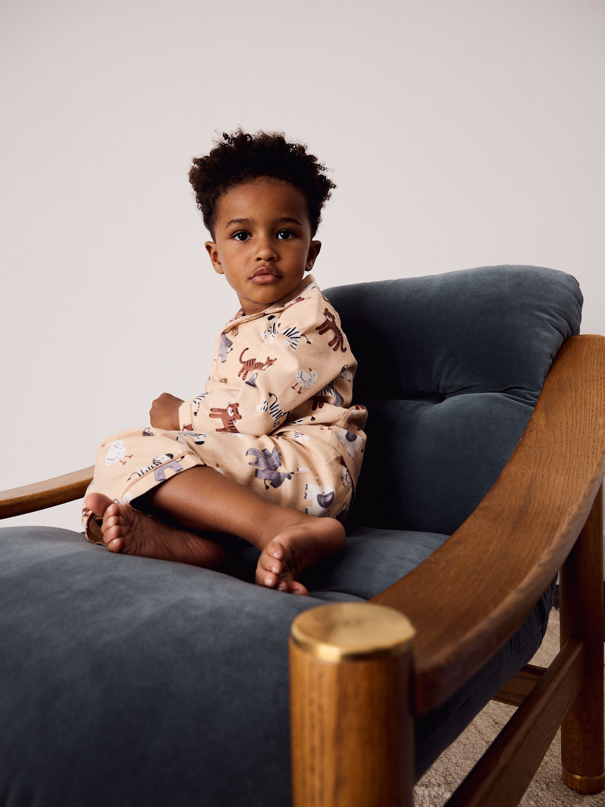 Beige Animal Button Down Pyjamas (9mths-10yrs) - image 3