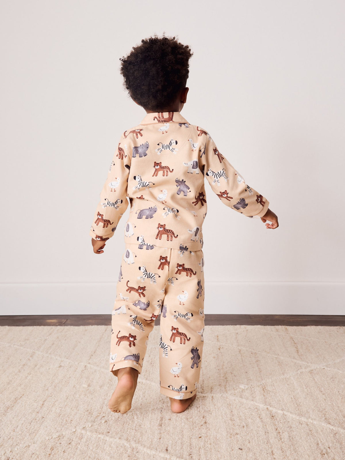Beige Animal Button Down Pyjamas (9mths-10yrs) - image 4