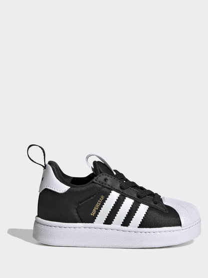 Dsiney Kidz - adidas Originals Black Superstar Quickon Younger Boys Trainers image 1