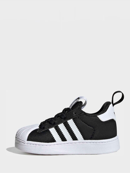 Dsiney Kidz - adidas Originals Black Superstar Quickon Younger Boys Trainers image 2