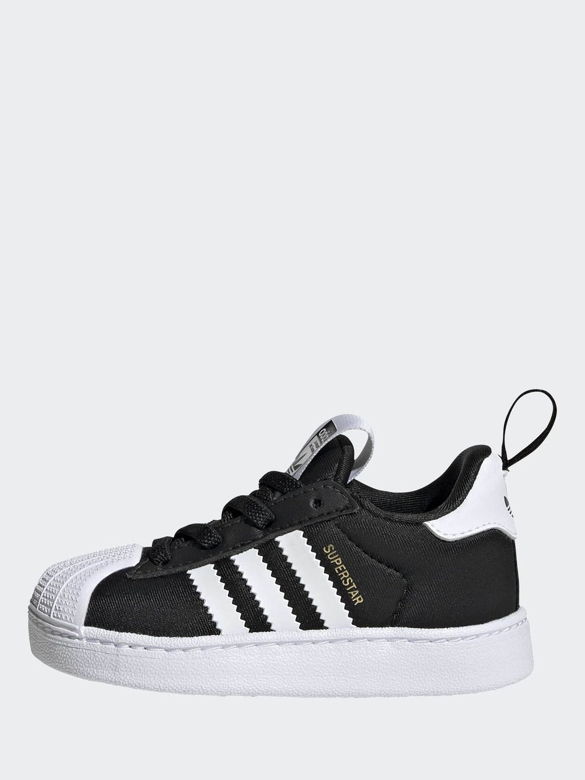 Dsiney Kidz - adidas Originals Black Superstar Quickon Younger Boys Trainers image 3