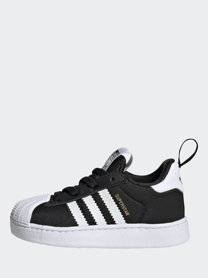 Dsiney Kidz - adidas Originals Black Superstar Quickon Younger Boys Trainers image 3