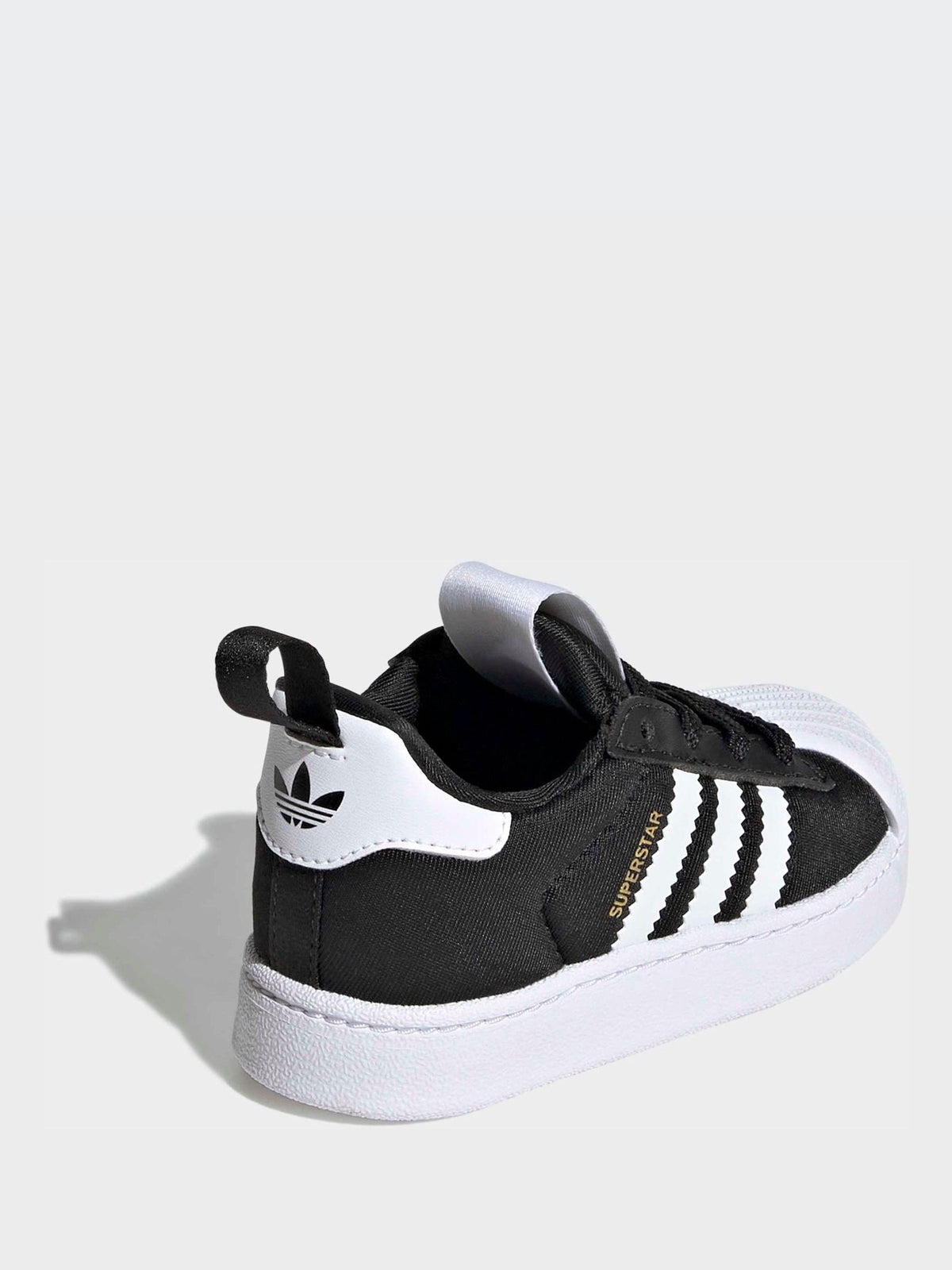 Dsiney Kidz - adidas Originals Black Superstar Quickon Younger Boys Trainers image 5