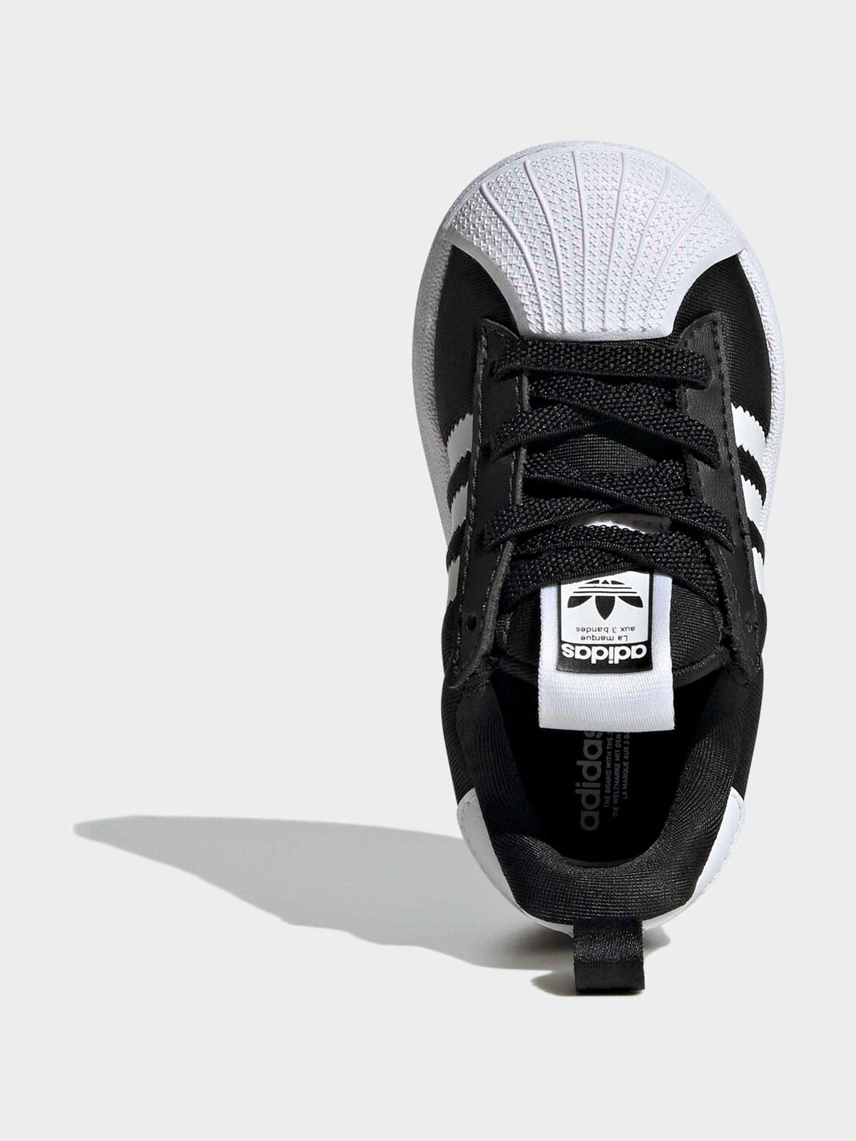 Dsiney Kidz - adidas Originals Black Superstar Quickon Younger Boys Trainers image 7