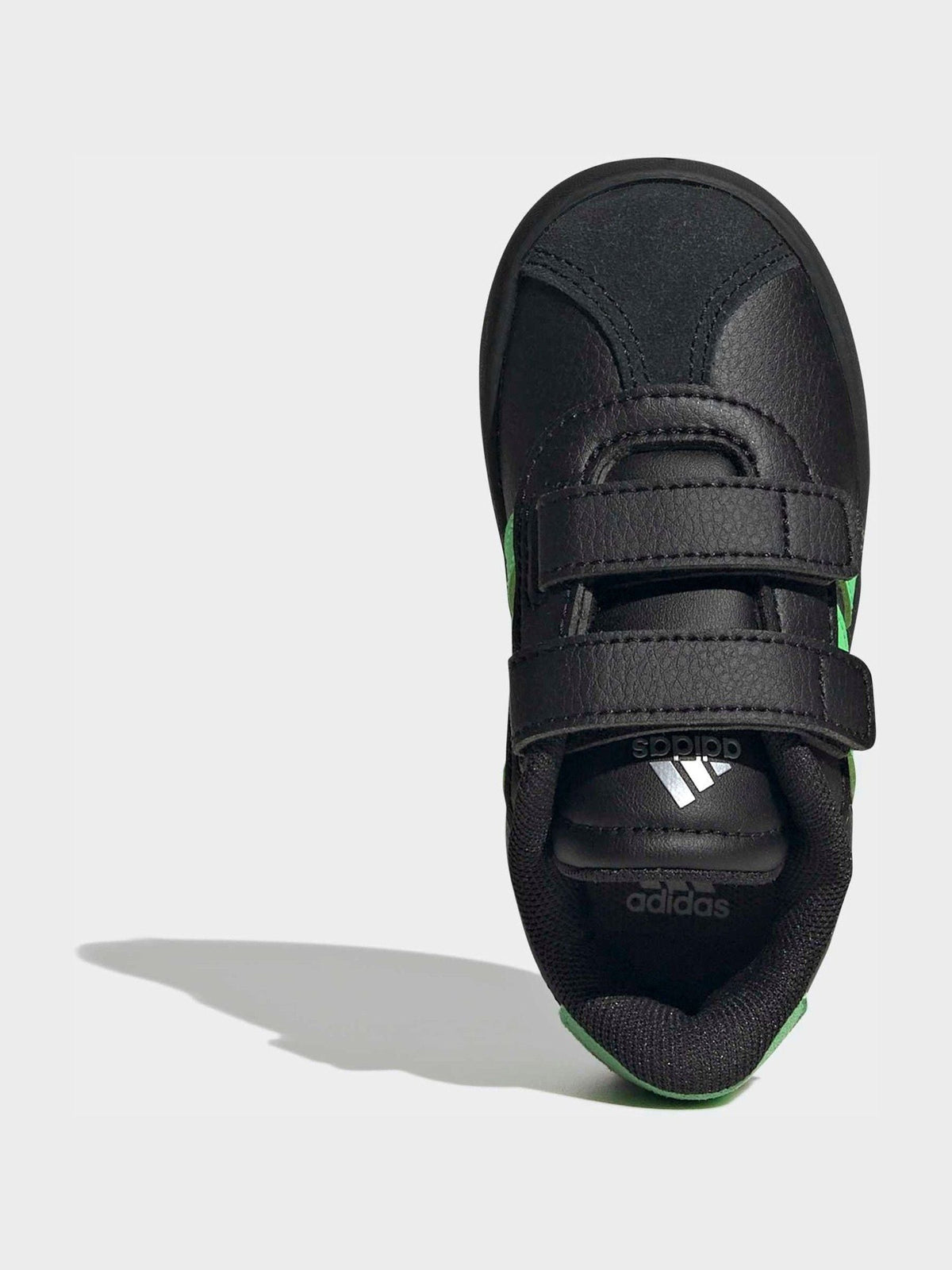 adidas Black/Green VL Court 3.0 Hook and Loop Infant Trainers - image 5