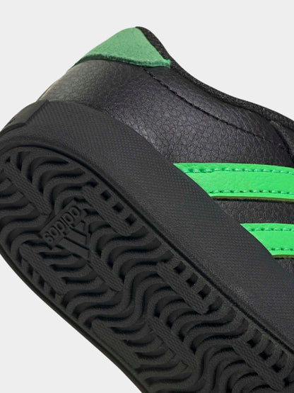 adidas Black/Green VL Court 3.0 Hook and Loop Infant Trainers - image 8