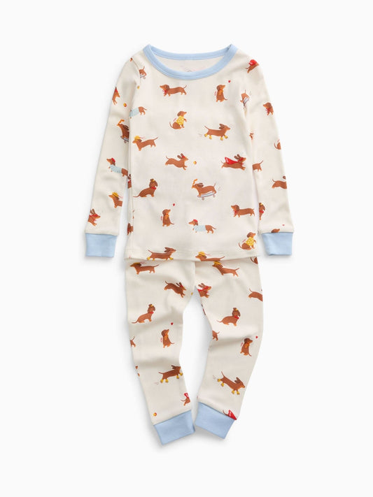 MORI Cream Sausage Dog Supersoft Pyjamas - image 1