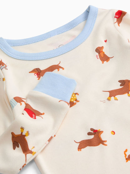 MORI Cream Sausage Dog Supersoft Pyjamas - image 2