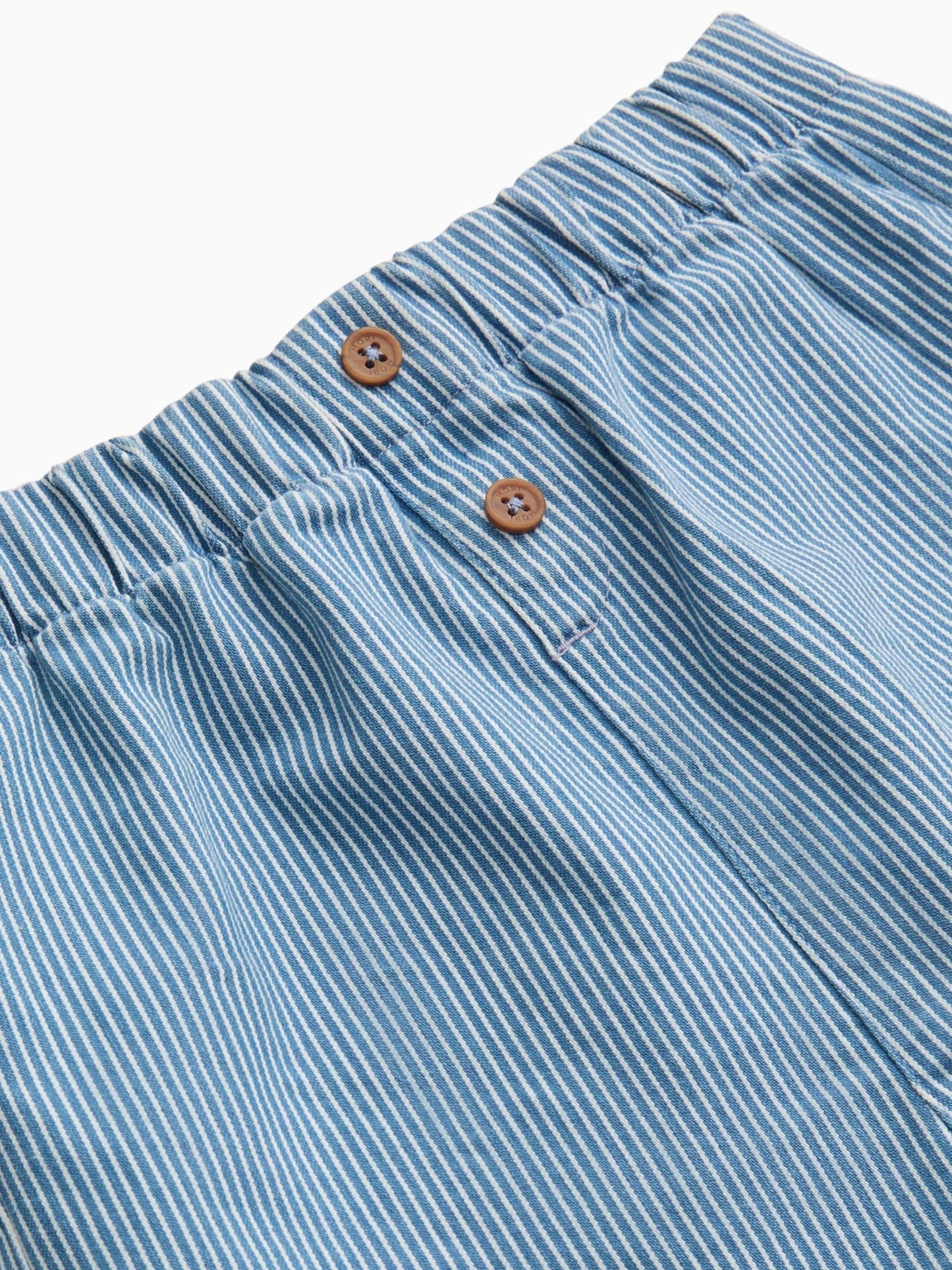 Dsiney Kidz - MORI Blue Striped Supersoft Denim Shorts image 2