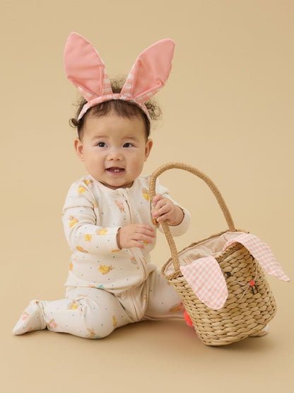 MORI Cream Easter Bunny Clever Zip Supersoft Sleepsuit image 2