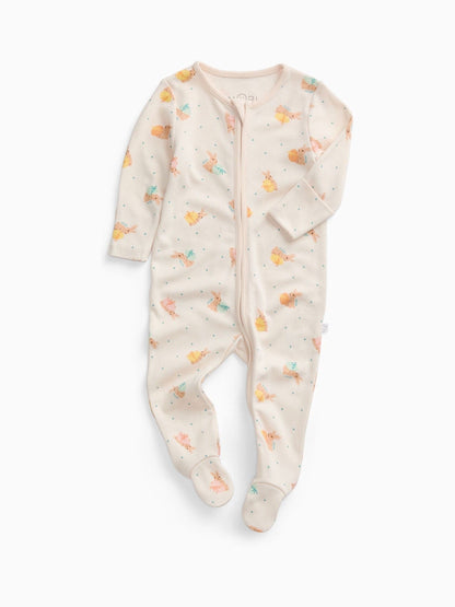 MORI Cream Easter Bunny Clever Zip Supersoft Sleepsuit image 4