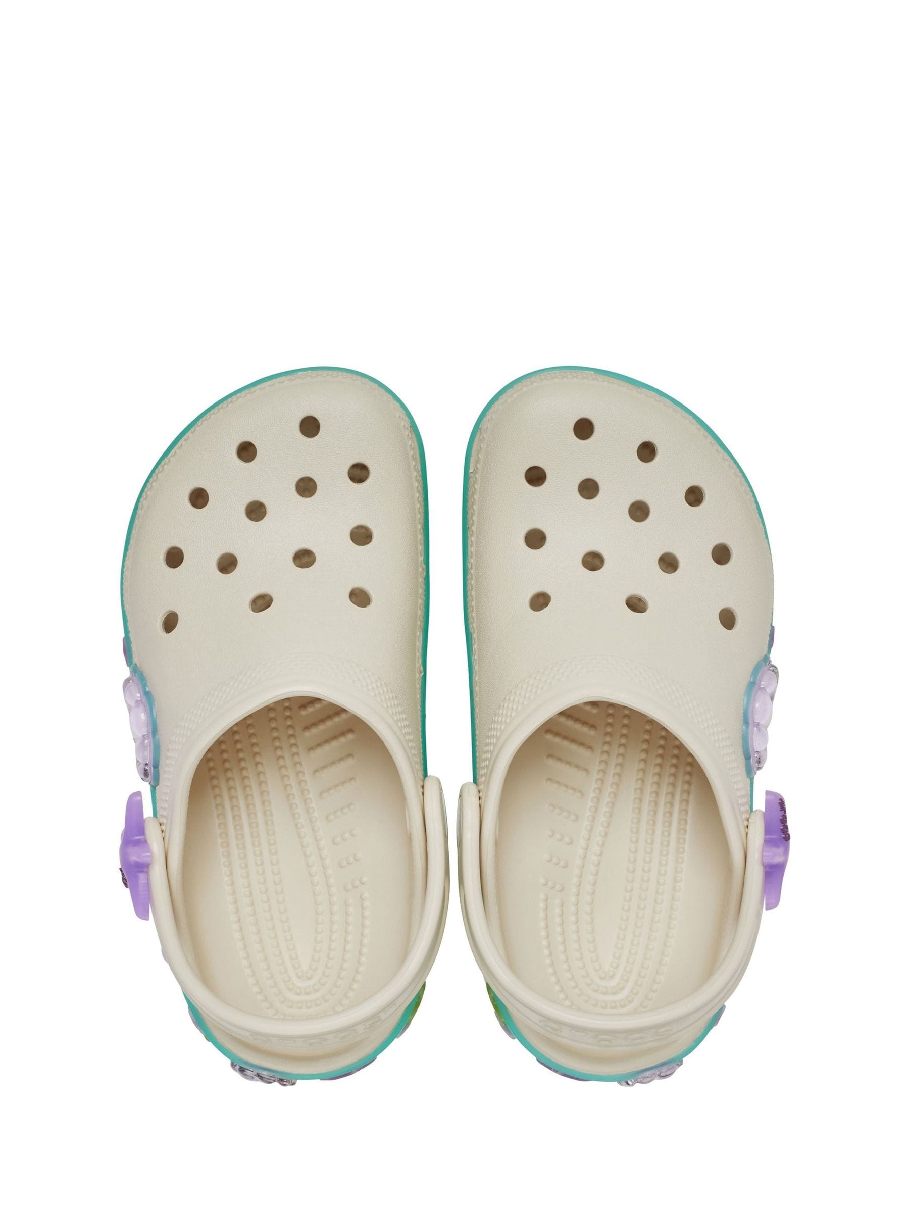 Crocs Cream Classic Sea Sparkle Clogs image 5