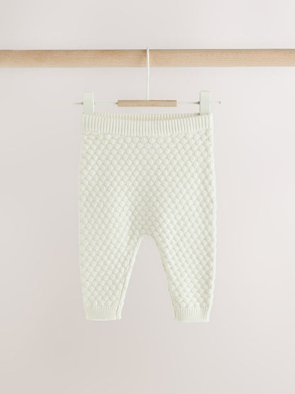 White Knitted Cardigan and Leggings Baby Set (0mths-2yrs) - image 6