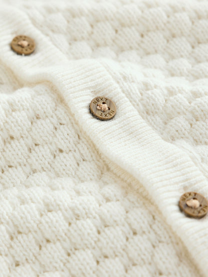 White Knitted Cardigan and Leggings Baby Set (0mths-2yrs) - image 9
