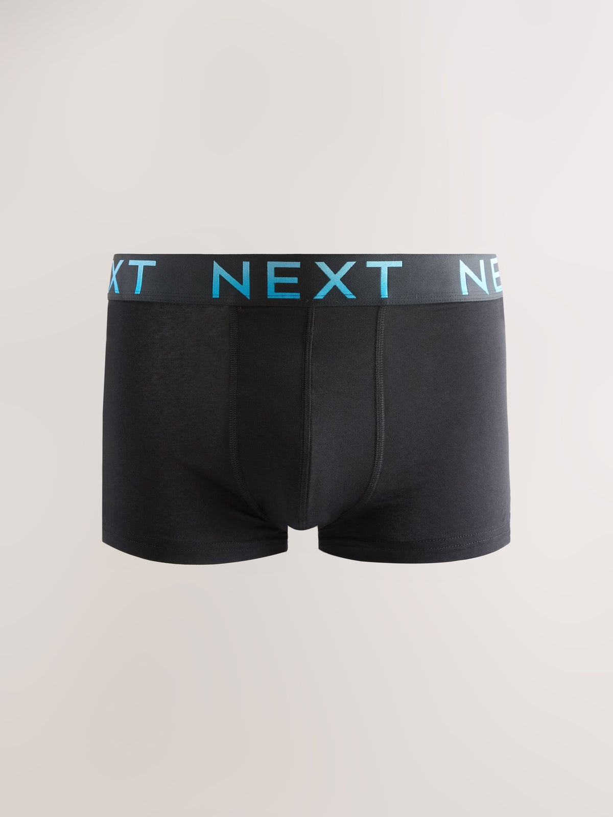 Dsiney Kidz - Black Blue Infill Text Waistband Hipster Cotton Rich Boxers 5 Pack image 4