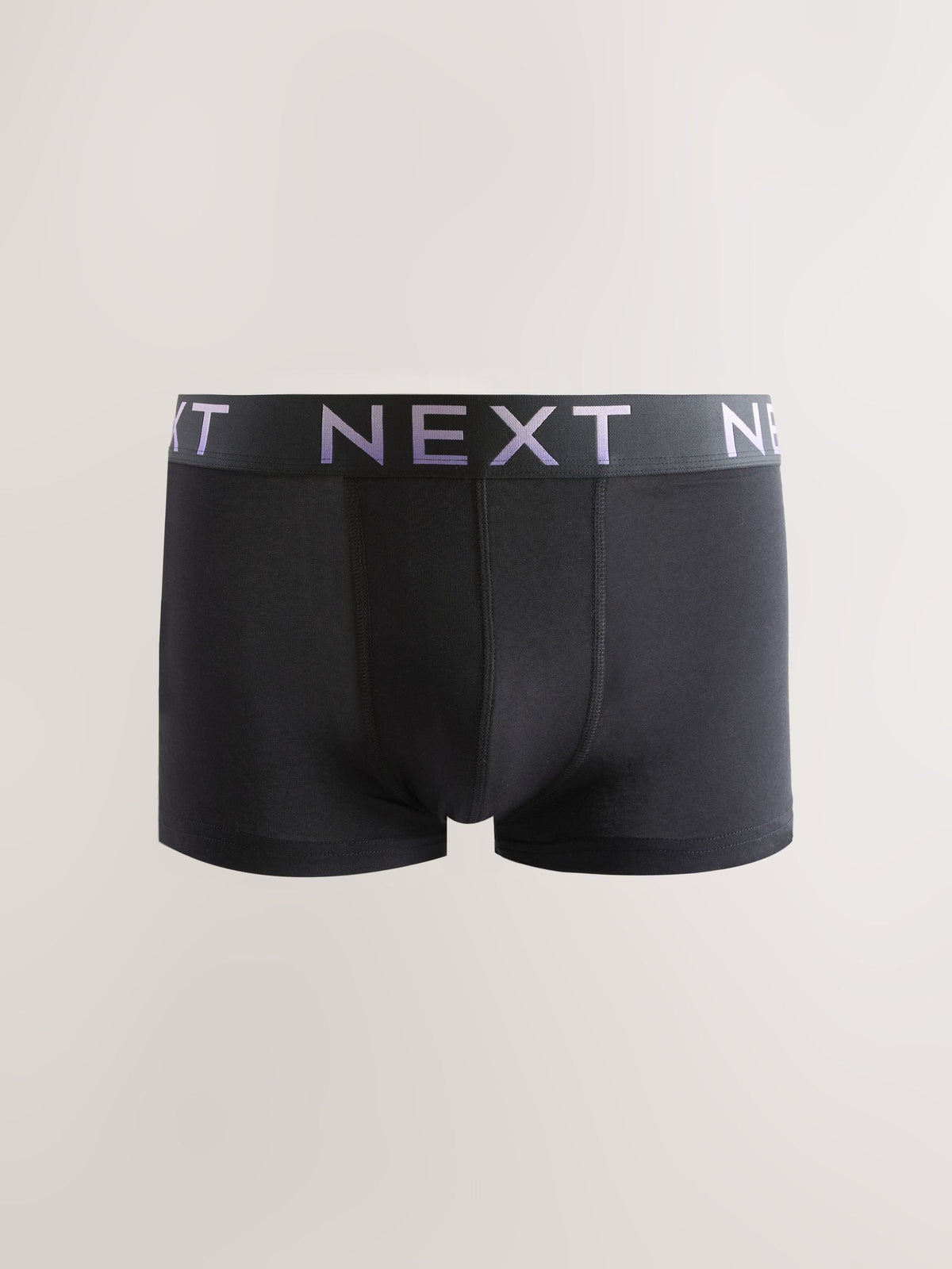 Dsiney Kidz - Black Blue Infill Text Waistband Hipster Cotton Rich Boxers 5 Pack image 6