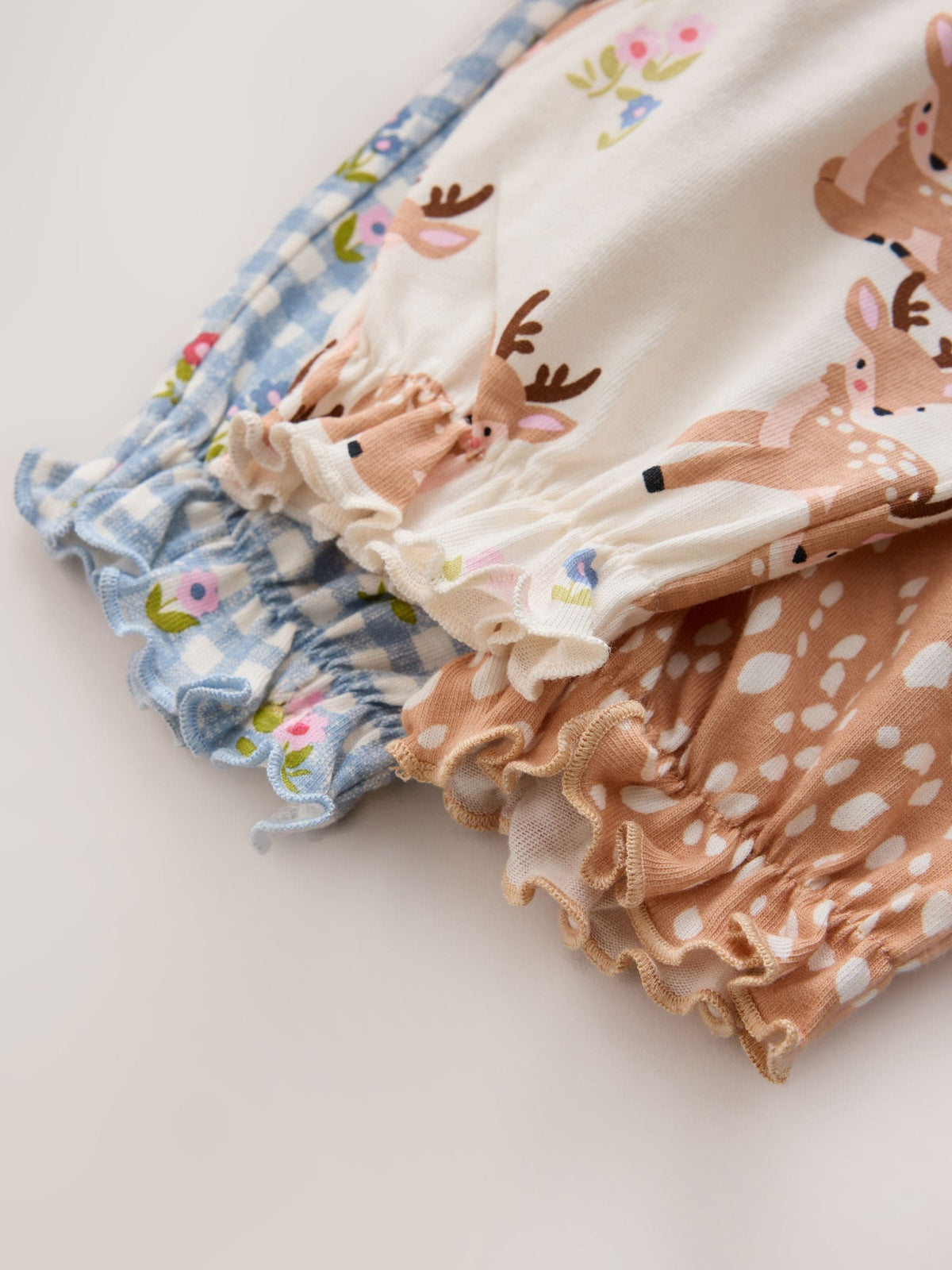 Ecru/Brown Deer Jogger Pyjamas Set 3 Pack (9mths-12yrs) - image 7