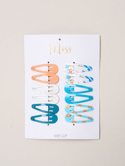 Dsiney Kidz - Miss Blue Scalloped Edge Dress And Matching Hair Clips Set image 5