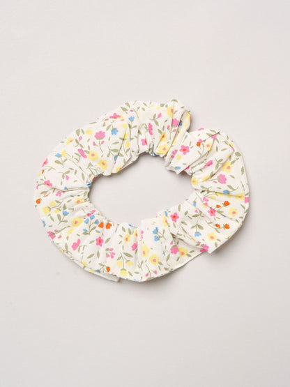 Miss White Ditsy Embroidered Smocked Dress With Scrunchie Set image 3