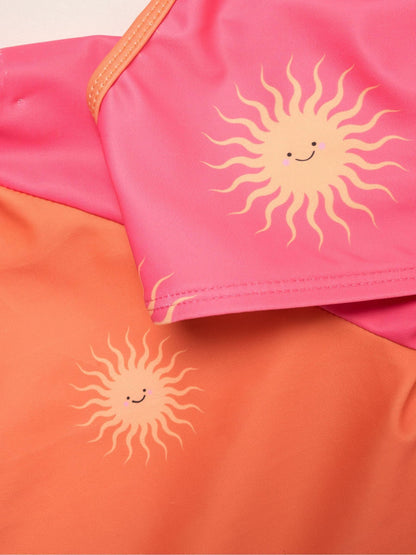 Miss Pink Sun Printed Bikini With Rash Guard image 5