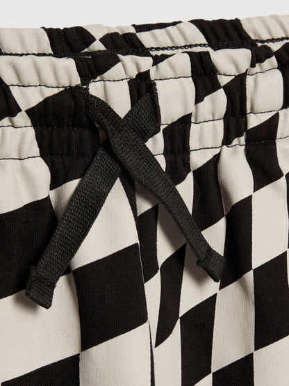 River Island Black Checkerboard T-Shirt And Shorts Set image 5