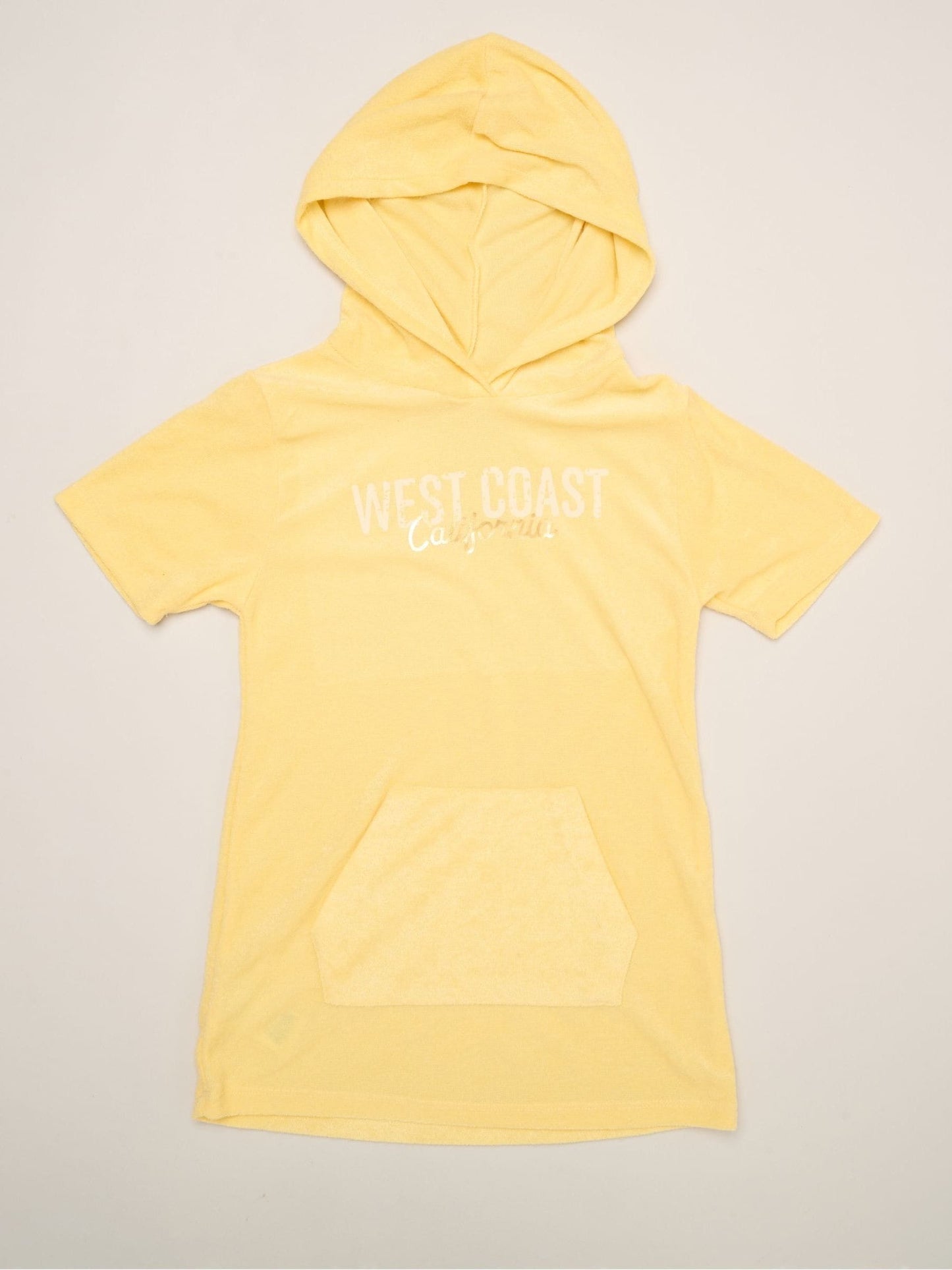 Miss Yellow Lemon And Stripe Printed Swimsuit With Poncho And Sunglasses image 4