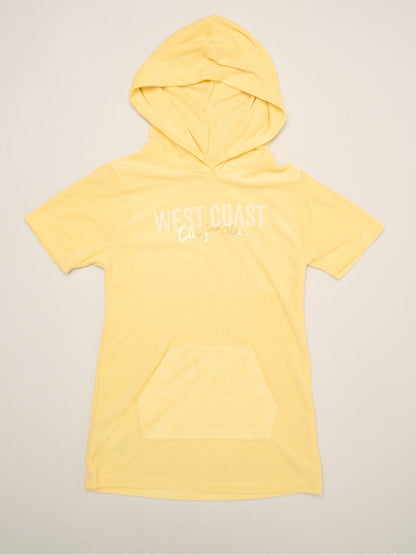 Miss Yellow Lemon And Stripe Printed Swimsuit With Poncho And Sunglasses image 4