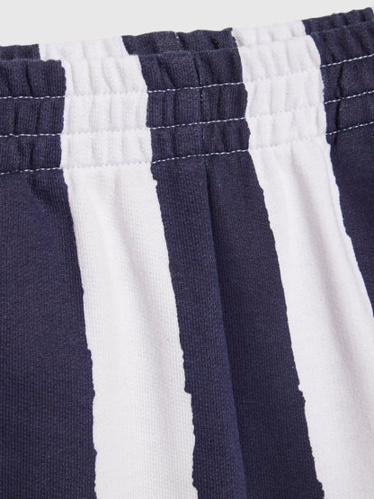 River Island White Dinosaur T-Shirt And Striped Shorts Set image 4