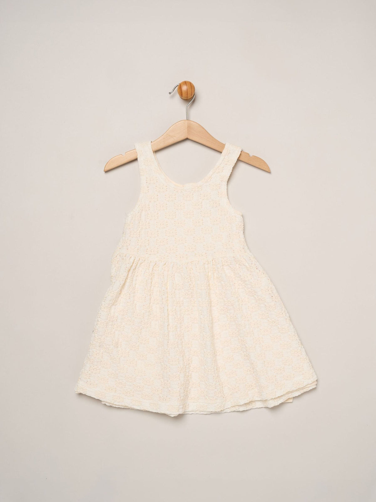 Dsiney Kidz - Miss White Textured Dress And Headband Outfit Set image 3