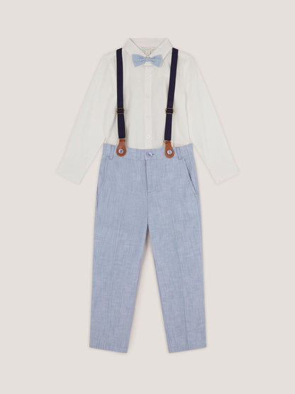 Monsoon Blue Aiden Shirt and Trouser with Braces image 1