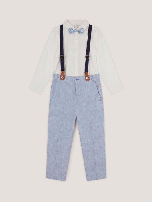 Monsoon Blue Aiden Shirt and Trouser with Braces image 1