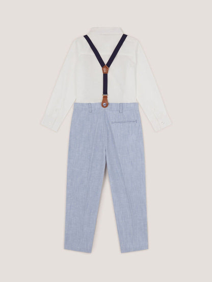 Monsoon Blue Aiden Shirt and Trouser with Braces image 2