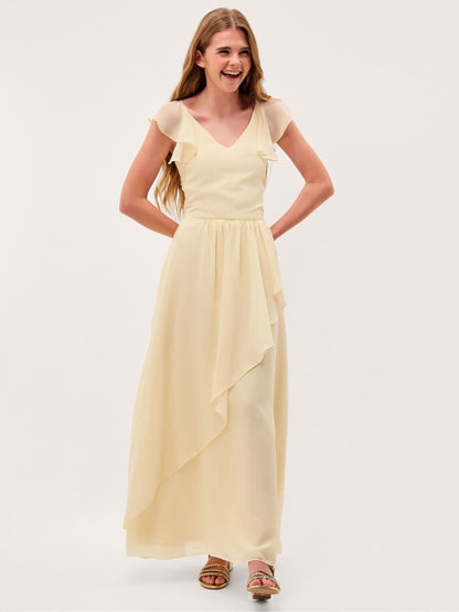 Monsoon Yellow Monsoon Indi Tie-Back Prom Dress image 1