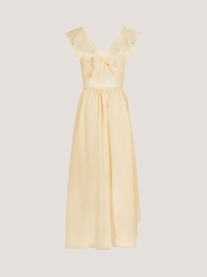 Monsoon Yellow Monsoon Indi Tie-Back Prom Dress image 5