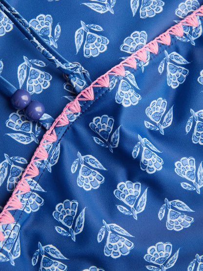 Dsiney Kidz - Monsoon Blue One Shoulder Block Print Swimsuit image 3